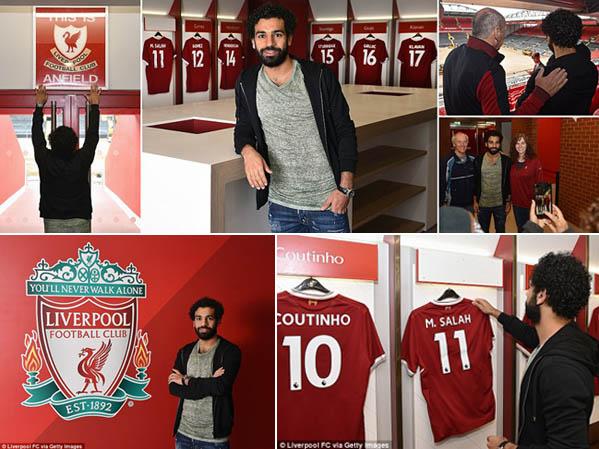 Pecahkan Rekor Transfer Liverpool 39 Juta Poundsterling, Mohamed Salah Kunjungi Anfield
